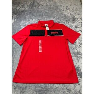 Kansas City Chiefs Polo Shirt Men's XL Red NFL Team Apparel New With Tags